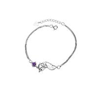 Pulsera de la suerte de Haoshi para niñas, pulsera para parejas, amigas, pulsera brasileña de libro, talla única, Metal, No es una piedra preciosa