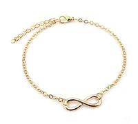 Pulsera de la suerte dorada con pulsera ajustable de 22,5 cm. Elaboración creativa y exquisita. Convenient Handled