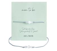 Pulsera de la suerte para madres embarazadas "mom-to-be", regalo de embarazo, regalo de nacimiento, pulsera de piedra lunar hecha a mano con ágata, pulsera para mujer, regalo para embarazadas, regalo