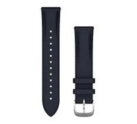 Garmin Pulsera Vivomove, lujo, 20 mm, piel italiana, color azul marino, hebilla plateada