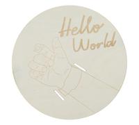 Pulsera de madera coleccionable para recordar el nacimiento de un bebé, soporte de exhibición de nombre y fecha de nacimiento, regalos para baby shower, regalos de crecimiento, hito