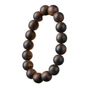 Pulsera de Madera de agar Blanca, Cuentas de oración budistas de Madera Antigua, Cuentas de oración Que se Hunden