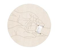 Pulsera de madera de recuerdo para recién nacido, con grabado para información del bebé, banda de madera segura para recuerdos