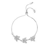Pulsera de mariposa colorida chapada en oro, pulsera de pétalos completos, pulsera de mariposa de circonita, pulseras de ajuste para mujeres y aretes, One Size, Metal, No es una piedra preciosa