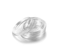 Pulsera de memoria 100 vueltas/paquete Accesorios for pulseras Material joyería Anillo hierro Círculo(Silver)