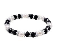 Pulsera de moda brillante y colorida con perlas de imitación para mujer, joyería de cumpleaños, collar grueso, One Size, Plástico