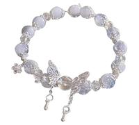 Pulsera de monitoreo del sueño, pulsera de jade china para su esposa, abuela, abuela, madre, padre, diario, pulsera personalizada para hombre, nombre, talla única, Resina, Sin gemas
