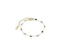 Pulsera de mujer con cuentas de oro de piedra natural empalmada de colores, pulsera retro dulce y exquisita, adecuada para regalar a familiares y amigos que te rodean