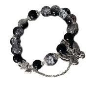 Pulsera De Mujer Elegante Con Intrincada Mariposa Y Acento Con Cuentas Para Amantes De La Naturaleza Y Creadores Tendencias Elegantes Pulsera Misteriosa