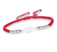 Pulsera de notas musicales para mujeres y hombres nota musical hecha a mano ajustable cuerda trenzada abalorios joyería musical regalos para músicos amantes de la música profesores (Cuerda S-R)