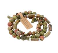 Pulsera de ópalo de joyería - 3 piezas pulsera india Gravel Square Round Chip Beads Set con etiqueta regalo de joyería 3 joyas, A, A
