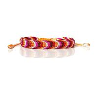 Pulsera de orgullo lesbiana hecha a mano LGBT Abrosexual Transgender Progress MLM Colors, 6 - 10 inches (15 cm - 25 cm), Algodón, No es una piedra preciosa