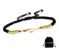 Pulsera de Palestina para mujeres y hombres mapa de Palestina bandera del país hecha a mano ajustable cuerda trenzada pulsera de cuerda trenzada de acero inoxidable joyería patriótica (G-B string)