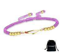 Pulsera de Palestina para mujeres y hombres mapa de Palestina bandera del país hecha a mano ajustable cuerda trenzada pulsera de cuerda trenzada de acero inoxidable joyería patriótica (G-P string)