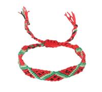 Pulsera de palestina, pulsera de sandía con bandera palestina, cuerda trenzada roja, verde y blanca, pulsera de salvar Gaza, joyería palestina para hombres y mujeres, A, Policarbonato, Sin gemas.