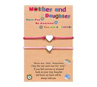 Pulsera de pareja genérica con anillos de vacaciones para niños y niñas pulsera corazón regalo pulsera acero mm anillos, talla única, Metal, No es una piedra preciosa