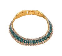 Pulsera de pendientes de flores para mujer, oro simple, cadena completa, accesorios versátiles para uso diario, reloj digital grande, talla única, Metal, No es una piedra preciosa