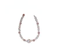 Pulsera de perlas de cristal de fresa rosa, lumière luxe Premium Sense Handstring pour les femmes ne perdent pas de couleur con cuentas de cristal Bijoux