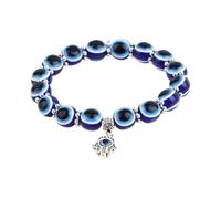 Pulsera de perlas de mal ,Pulseras de mal - Pulsera protectora,Pulseras de bendición protectora, joyería de pulsera de perlas de azul para mujeres y hombres, Se référer au descriptif