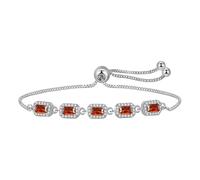 Pulsera de perlas genéricas con frases joyas circonitas rojas. Accesorio elegante para uso diario o para regalar. Colores Pulsera Piedras Múltiples Pulsera Joyería, talla única, Metal, No es una