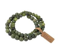 Pulsera de piedra -3 piezas Juego de pulseras de cuentas de piedra natural para hombres y mujeres Pulsera con dijes de ágatas de aventurina multicapa Joyería de amistad para parejas, Jade del sur,