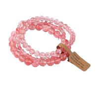 Pulsera de piedra -3 piezas Juego de pulseras de cuentas de piedra natural para hombres y mujeres Pulsera con dijes de ágatas de aventurina multicapa Joyería de amistad para parejas, Sandía roja,