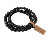 Pulsera de piedra -3 piezas Juego de pulseras de cuentas de piedra natural para hombres y mujeres Pulsera con dijes de ágatas de aventurina multicapa Joyería de amistad para parejas, Turquesa negr