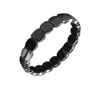 Pulsera de piedra hematita - Accesorio masculino para la vida diaria, pulsera de hematita para la restauración de la confianza | Para Cumpleaños, Graduación, San , Padre, Marido, Novio, Compañeros De