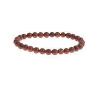 Pulsera de piedra natural | alta gama | Joyería para hombre y pareja | perla semie preciosa | 6 mm | Marca francesa | Satisfecho o reembolsado | (Jaspe rojo)
