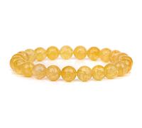 Pulsera de Piedra Natural Amethysts Tiger Eye 8 mm Pulseras de Cristal para Hombres Joyas para Mujeres, 32.Opal, 21 cm hogar (Color: 9.citrina, tamaño: 19cm)