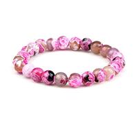 Pulsera de piedra natural de 8 mm de colores, hecha a mano, pulseras y brazaletes de cuentas de moda para hombres y mujeres, yoga, oración, equilibrio, joyería, regalo, elástico, 2