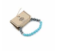 Pulsera de Piedra Preciosa Tallada - Turquesa Mágnetica