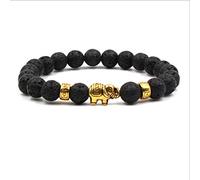 Pulsera de Piedra, Pulsera de Calma de Piedra Natural Pareja de Tailandia tindo en Accesorios de Elefante Pulsera de Piedra volcánica Accesorios de Ropa Personalizadas Joyas