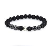 Pulsera de Piedra, Pulsera de Cuentas de Piedra Natural de clásica Cuentas de Piedra Mate elástica Pulsera magnética Pulseras Pulseras Accesorios de Ropa Personalizados