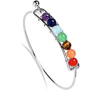 Pulsera de piedras preciosas de 7 chakras pulsera de piedra imitación ágata con cuentas Yoga Energy Practical Treatment