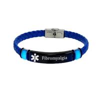 Pulsera de piel personalizada que brilla en la oscuridad con identificación de alerta médica para hombres y mujeres, pulsera de alarma de identificación personalizada para medicamentos, enfermedades