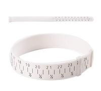 Pulsera de plástico - 15 - 25 cm herramienta para medir el tamaño de la muñeca, tamaño de pulseras y brazaletes - con calibre y medidor de muñeca para un fácil ajuste