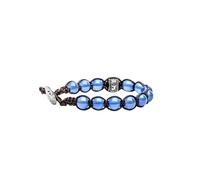 Pulsera de plata 925 BHS1100-18 Tamashii Unisex, Plata de Ley Algodón