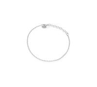 Pulsera de plata 925 fina, fina, para mujer, elegante, ideal para abalorios, idea regalo Navidad y San Valentín, fabricada en Italia, 19 cm, Plata, No es una piedra