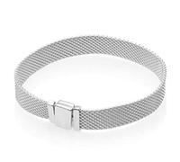 Pulsera De Plata De Ley 925, Malla Tejida De Plata Reflexiones Bangle Mujeres Cordón Encanto Pulsera De Plata Esterlina 925 Europa Joyas Personales Festival Accesorios Muñequera Par Don Amistad