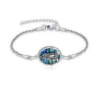 Pulsera de plata de ley con colgante de cruz de Virgen de Guadalupe, joyería cristiana, regalo para mujer, 9 inches, Plata de ley, No es una piedra preciosa