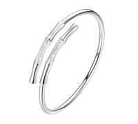 Pulsera de plata de ley con cuentas giratorias de múltiples capas, joyería ajustable para ocasiones, talla única, Metal, No es una piedra preciosa