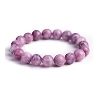 pulsera de plata, pulsera de cadena de mano Pulsera Feng Shui 5A Brasileña Rara Flor De Ciruelo Clavo Turmalina Púrpura Con Cuentas Piedra Preciosa Natural Estilo Simple Pulsera De Cristal Amuleto for