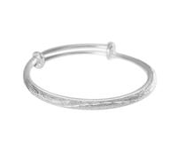 Pulsera de plata pura chapada en plata para mujer, para regalar cumpleaños, aretes de aro grandes y gruesos para mujer, talla única, Metal, No es una piedra preciosa