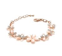 Pulsera de plata simple con circonita cúbica, regalo de Navidad, creativo y exquisito, proceso profesional