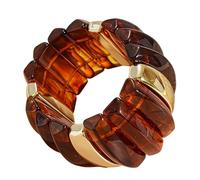 Pulsera de poliacrilato desigual topológica para mujer, joyería de moda artística, adición casual para fiestas, One Size, como se describe