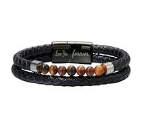 Pulsera De Protección De Ojo De Tigre Para Hombre, De Mamá, Brazalete Con Cuentas De Piedra Natural, Pulsera Unisex, Grabada Con "Te Amo Para Siempre", Joyería, Regalo Para Hombre, Para Mi Hijo,
