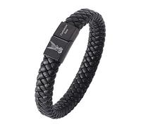 Pulsera de protección del arcángel guerrero de San Miguel, acero inoxidable católico Cristo Diosidad San Miguel Oraciones de Miguel, pulsera religiosa cristiana personalizada para hombres y mujeres,