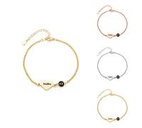 Pulsera de proyección de fotos personalizada con corazón, pulsera de fotos personalizada para mujer, pulseras de memoria de longitud ajustable para mujeres con imagen en el interior, regalo para