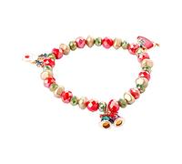 Pulsera de regalo genérica para hombres joyería muñeco de nieve Papá Noel San Valentín colores pareja junco con anillos, talla única, Metal, No es una piedra preciosa